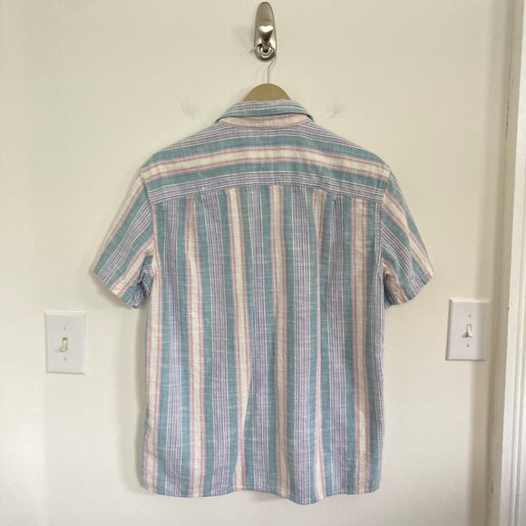American Eagle Cotton Short Sleeve Button Up Shirt - Picture 3 of 4